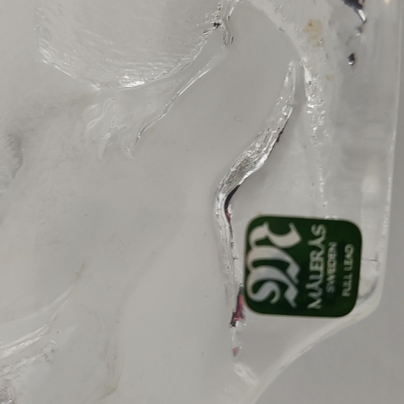 New Maleras Full Lead Clear Otter Paperweight - Picture 5 of 6